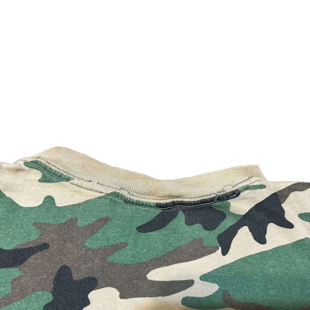Vintage Sports Afield Camo T Shirt USA Made Distressed 90s Small - Picture 6 of 12